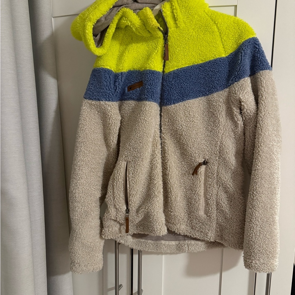 Obermeyer Fleece Jacket - Blue and Cream